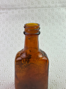 Vintage Amber Bottle