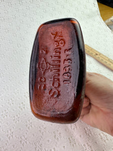 Vintage Amber Bottle