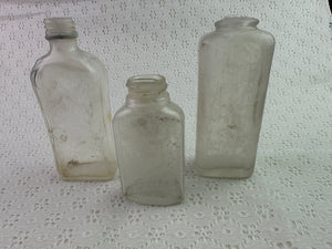 Antique Clear Glass Bottles