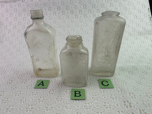 Antique Clear Glass Bottles