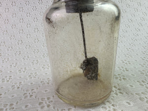 Antique Bottle with a cork & application sponge inside