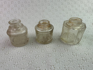 Antique Round Ink Well Bottles