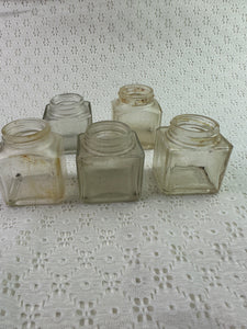 Antique Square Ink Well Bottle - 1 bottle