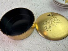 Load image into Gallery viewer, Vintage Ceramic Coaster Set with Gold Angel &amp; Box -Japan
