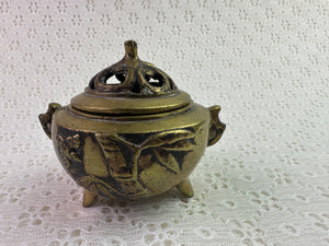 Vintage Brass Incense Burner - India