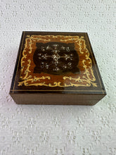 Load image into Gallery viewer, Vintage Wood Box with Inlay Detail
