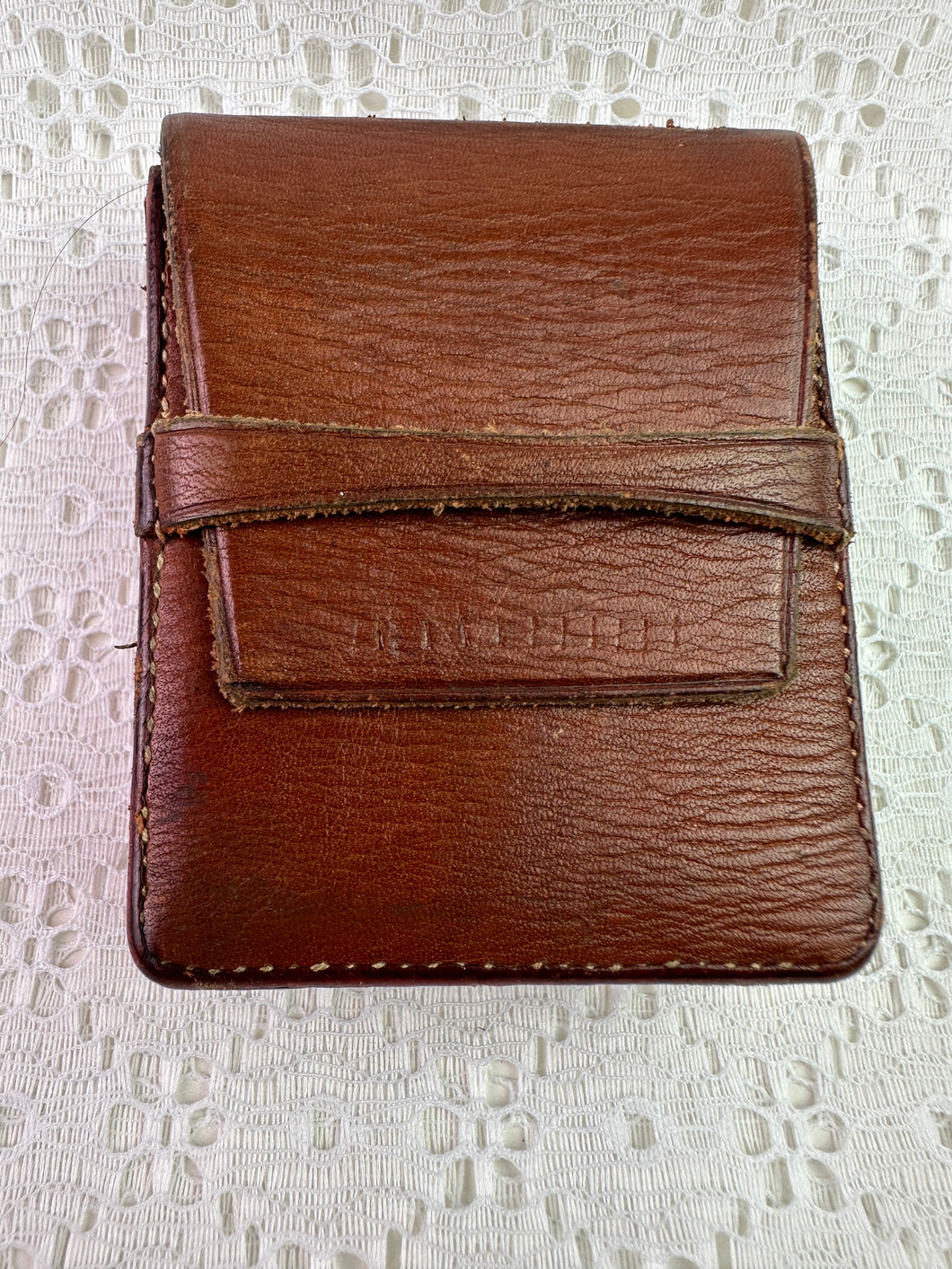 Small Vintage Brown Leather Pouch