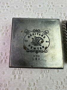 Small Vintage Pewter Trinket Box