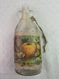 Updated Vintage Bottle with Handles -Fall