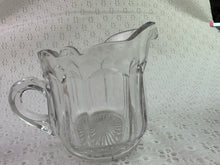 Load image into Gallery viewer, Vintage Pressed Glass Cream &amp; Sugar Set
