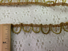 Load image into Gallery viewer, Vintage Metallic Trim 1/4&quot; wide x 4 yards
