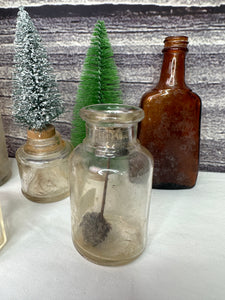 Antique Bottle with a cork & application sponge inside