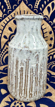 Load image into Gallery viewer, Studio Pottery Vase White with Ribbing *heavy* - September Live Sale 2026
