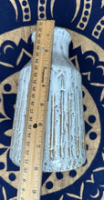 Load image into Gallery viewer, Studio Pottery Vase White with Ribbing *heavy* - September Live Sale 2026
