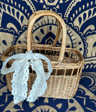 Load image into Gallery viewer, Vintage Woven Wicker Basket with Handles - September Live Sale 2026
