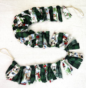 Christmas Garland Banner 55" ~Hand Made