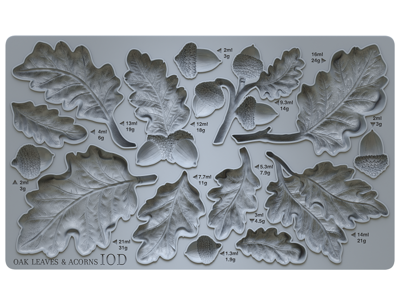 Oak Leaves & Acorns Decor Mould