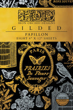 Load image into Gallery viewer, Papillon Metallic Foil Transfer 8x12 by Iron Orchid Designs
