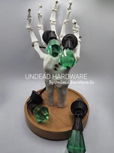 Load image into Gallery viewer, Radioactive ~ Antique Style Green Glass Drop Pulls
