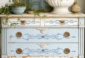 Trompe L'oeil Bleu Paint Inlay