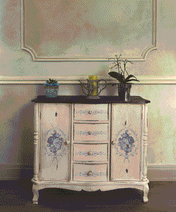 Trompe L'oeil Bleu Paint Inlay