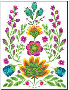 Vida Flora Paint Inlay ~Designed by Debi Beard