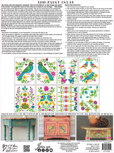 Vida Flora Paint Inlay ~Designed by Debi Beard