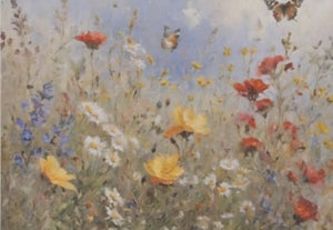 Wildflowers & Butterflies Decoupage Paper 15x20