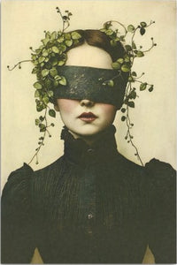 Woman in Blindfold Decoupage Paper 10x15