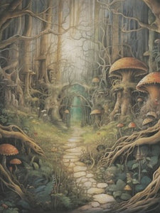 Magical Forest Arch Decoupage Paper 20x30