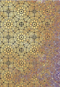 Rusted Geometric Damask Floral Decoupage Paper 15x20