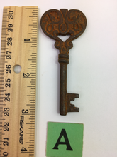 Load image into Gallery viewer, Antique Rusted Skeleton Keys #65
