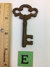 Load image into Gallery viewer, Antique Rusted Skeleton Keys #65
