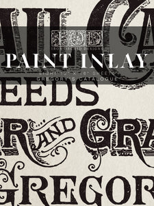 Gregory's Catalogue Paint Inlay