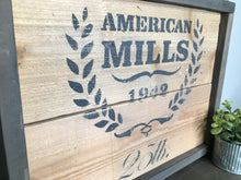 Load image into Gallery viewer, Handmade Rustic Style Sign - American Mills
