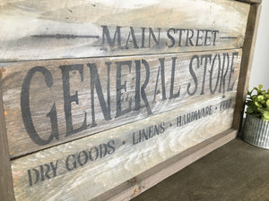 Handmade Rustic Style Sign - Main Street