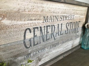 Handmade Rustic Style Sign - Main Street