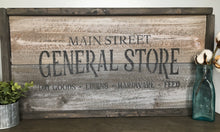 Load image into Gallery viewer, Handmade Rustic Style Sign - Main Street
