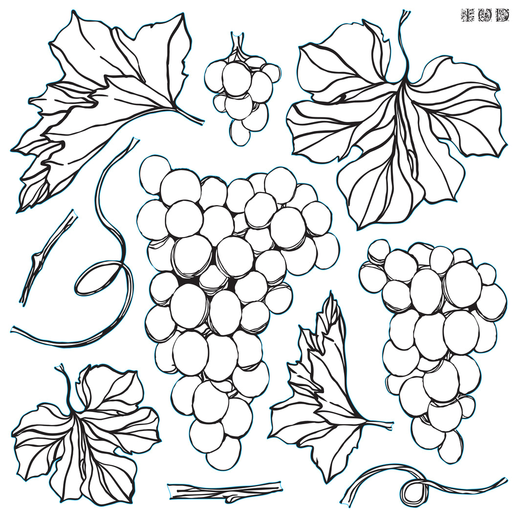 Grapes Decor Stamp