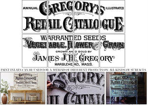 Gregory's Catalogue Paint Inlay