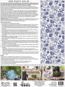 Indigo Floral Paint Inlay *Limited Release