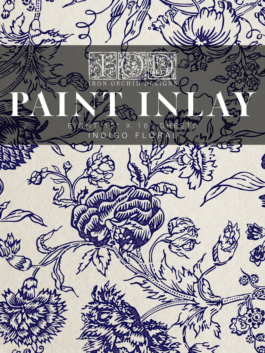 Indigo Floral Paint Inlay *Limited Release