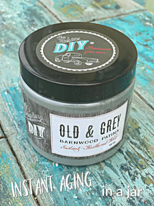 Old & Grey Barn Wood Liquid Patina ~ DIY Paint