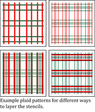 Load image into Gallery viewer, Plaid-Mania Stencil by JRV
