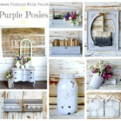 Purple Posies ~Sweet Pickins Milk Paint