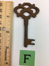 Load image into Gallery viewer, Antique Rusted Skeleton Keys #65
