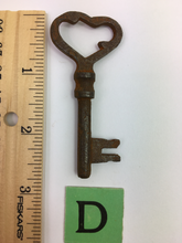 Load image into Gallery viewer, Antique Rusted Skeleton Keys #65
