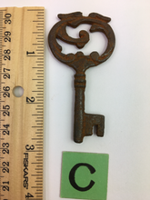 Load image into Gallery viewer, Antique Rusted Skeleton Keys #65
