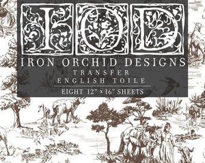 English Toile Decor Transfers