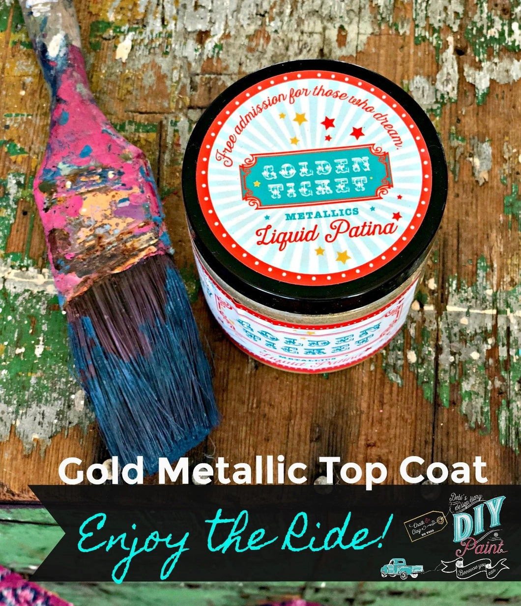 Golden Ticket Liquid Patina ~ DIY Paint